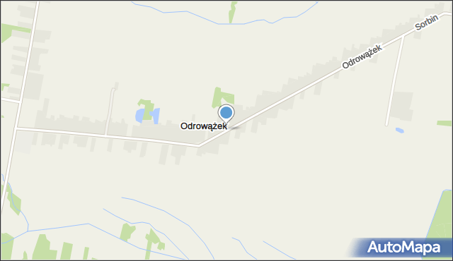 Odrowążek, Odrowążek, mapa Odrowążek