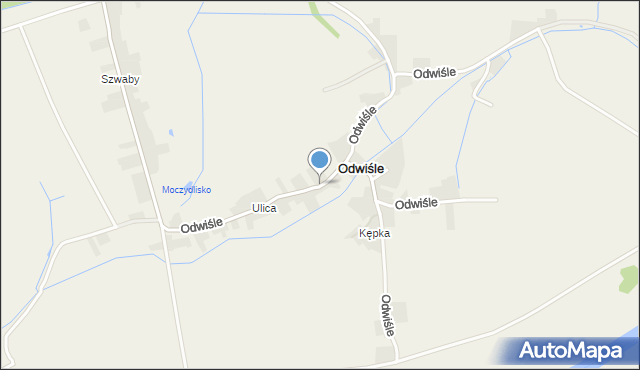 Odwiśle, Odwiśle, mapa Odwiśle