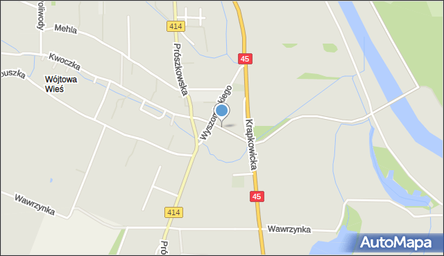 Opole, Odrodzenia, mapa Opola