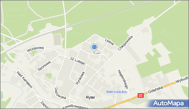 Rytel, Odrodzenia, mapa Rytel