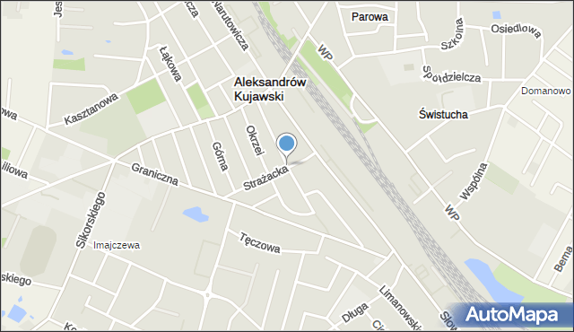 Aleksandrów Kujawski, Ogrodowa, mapa Aleksandrów Kujawski