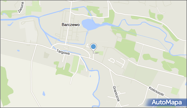 Barczewo, Ogrodowa, mapa Barczewo