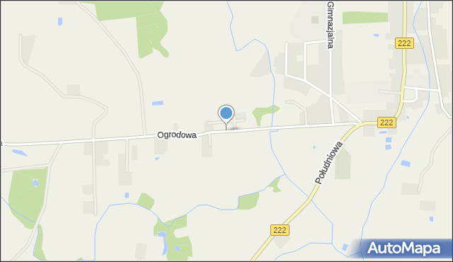 Bobowo powiat starogardzki, Ogrodowa, mapa Bobowo powiat starogardzki