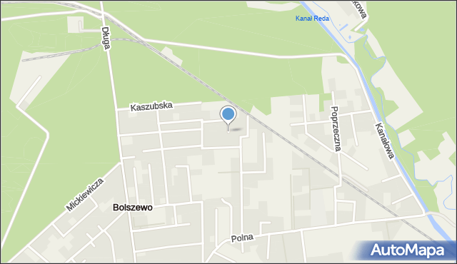 Bolszewo, Ogrodnicza, mapa Bolszewo