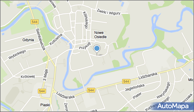 Brodnica, Ogrodowa, mapa Brodnica