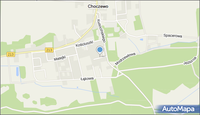 Choczewo, Ogrodowa, mapa Choczewo