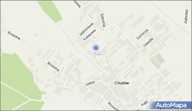 Chudów, Ogrodowa, mapa Chudów