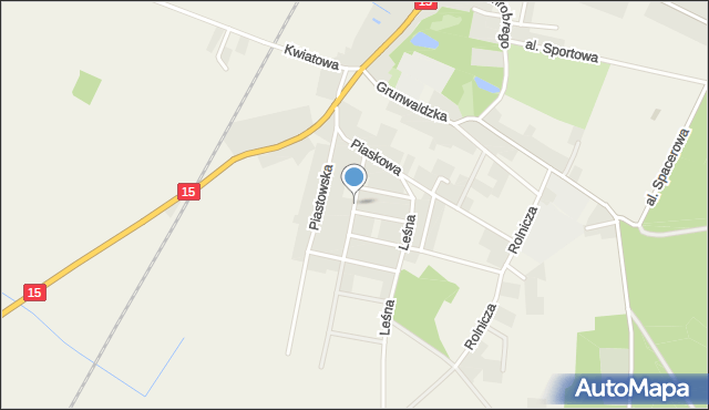 Cieszków, Ogrodowa, mapa Cieszków