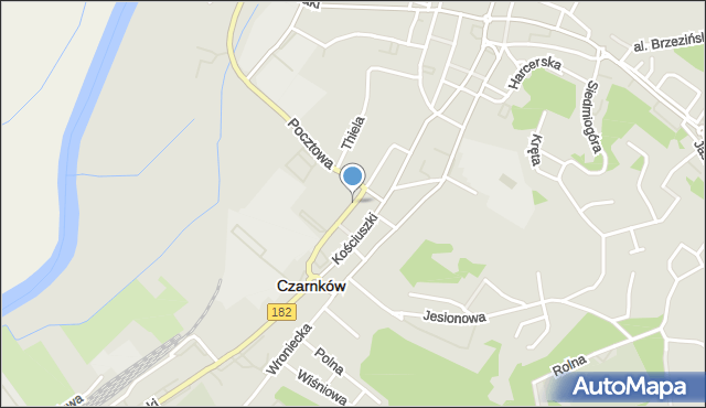 Czarnków, Ogrodowa, mapa Czarnków