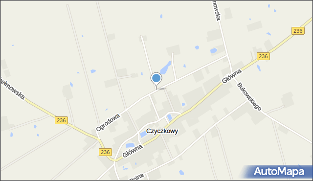 Czyczkowy, Ogrodowa, mapa Czyczkowy