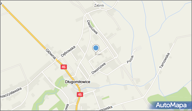 Długomiłowice, Ogrodowa, mapa Długomiłowice