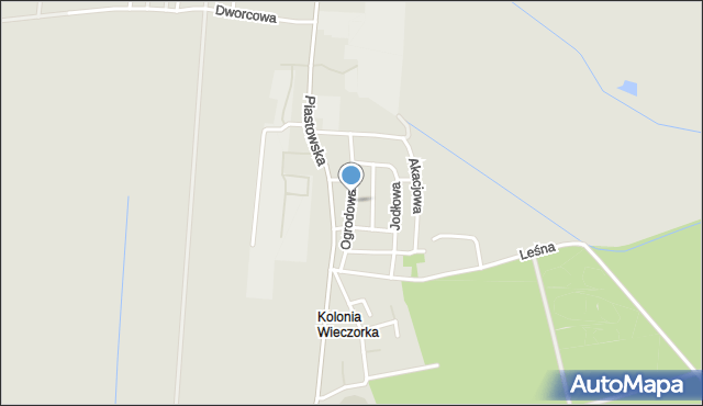 Dobrodzień, Ogrodowa, mapa Dobrodzień