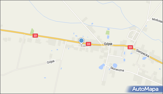 Gójsk, Ogrodowa, mapa Gójsk