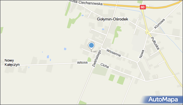 Gołymin-Ośrodek, Ogrodowa, mapa Gołymin-Ośrodek