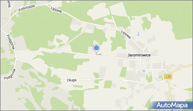 Jaromirowice, Ogrodowa, mapa Jaromirowice