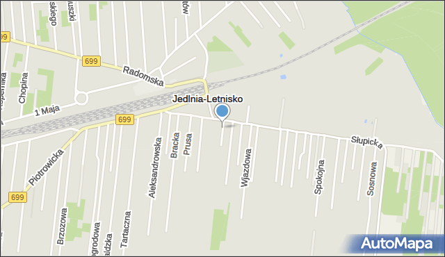 Jedlnia-Letnisko, Ogrodowa, mapa Jedlnia-Letnisko