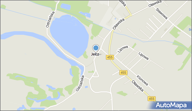 Jelcz-Laskowice, Ogrodowa, mapa Jelcz-Laskowice