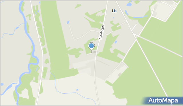 Kalisz, Ogniskowa, mapa Kalisza