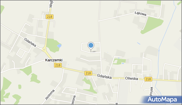 Karczemki gmina Szemud, Ogrodowa, mapa Karczemki gmina Szemud