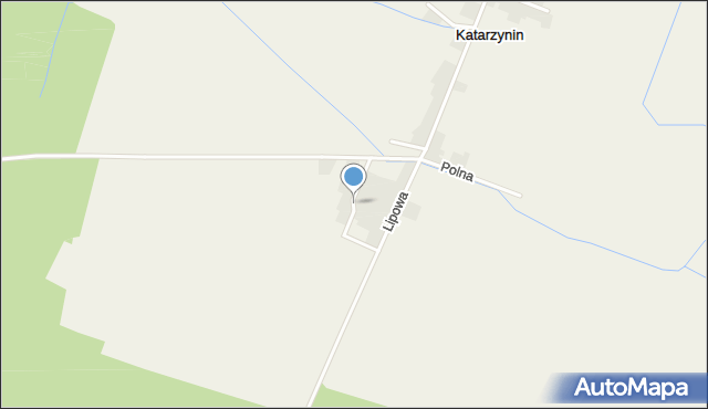 Katarzynin, Ogrodowa, mapa Katarzynin