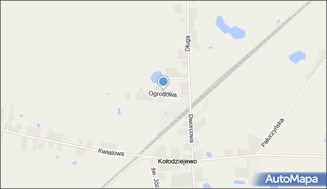 Kołodziejewo, Ogrodowa, mapa Kołodziejewo