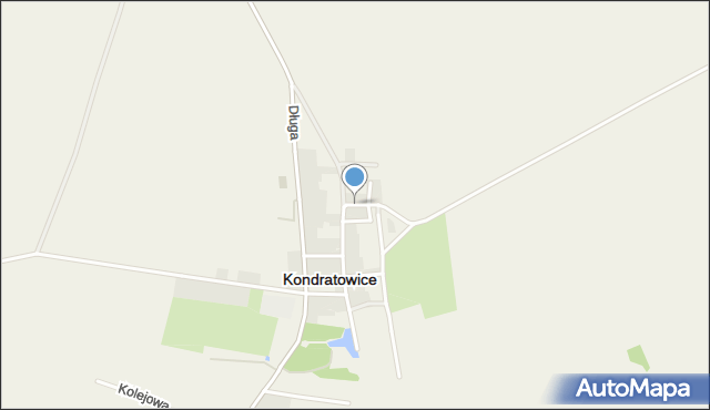 Kondratowice, Ogrodowa, mapa Kondratowice