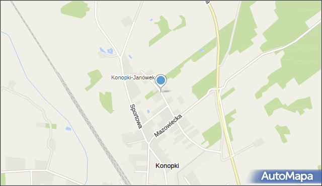 Konopki gmina Stupsk, Ogrodowa, mapa Konopki gmina Stupsk