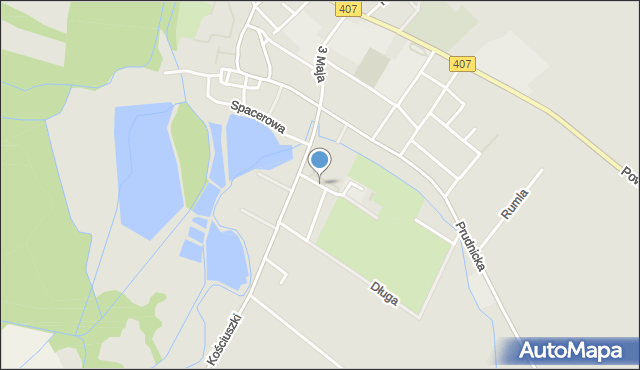 Korfantów, Ogrodowa, mapa Korfantów