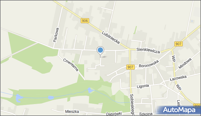 Koszęcin powiat lubliniecki, Ogrodowa, mapa Koszęcin powiat lubliniecki