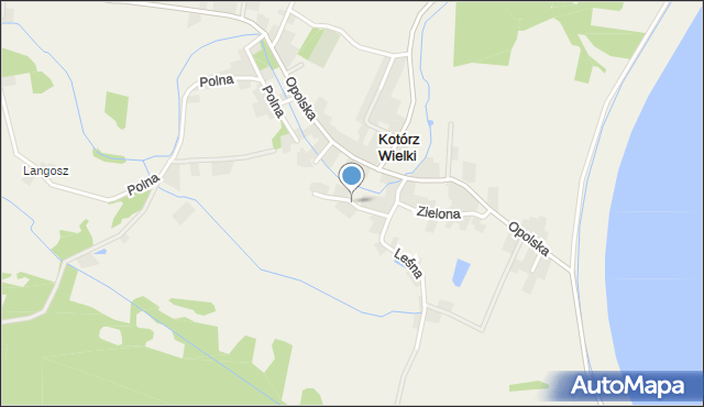 Kotórz Wielki, Ogrodowa, mapa Kotórz Wielki