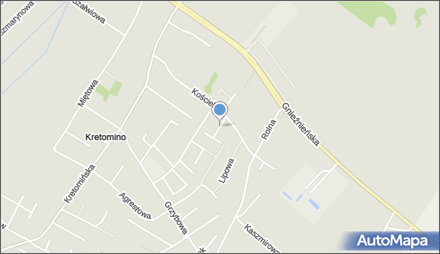 Kretomino, Ogrodników, mapa Kretomino