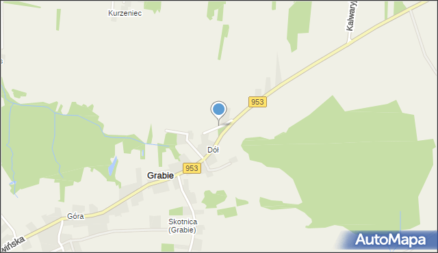 Krzęcin gmina Skawina, Ogrodnicza, mapa Krzęcin gmina Skawina