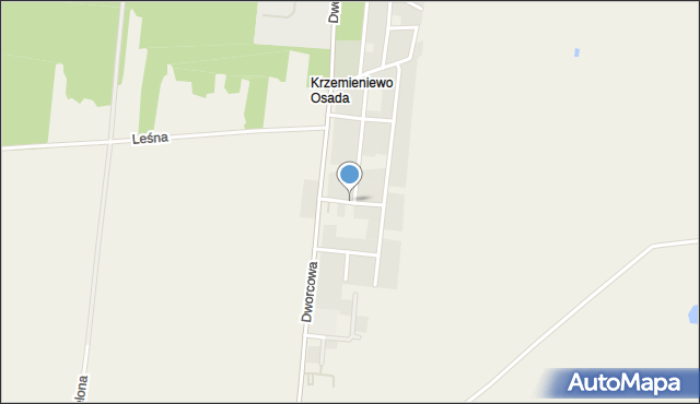 Krzemieniewo powiat leszczyński, Ogrodowa, mapa Krzemieniewo powiat leszczyński