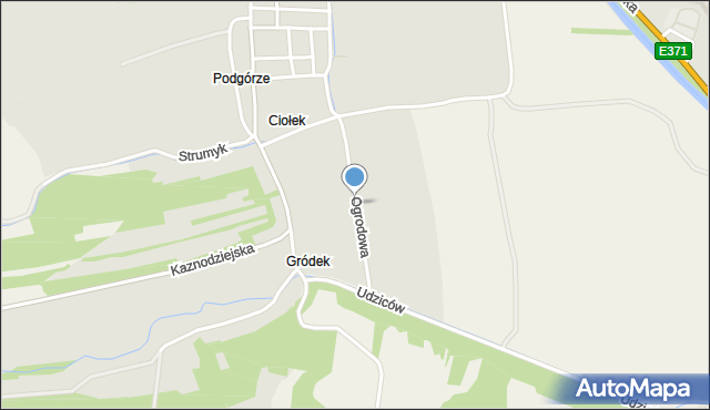 Kunów powiat ostrowiecki, Ogrodowa, mapa Kunów powiat ostrowiecki