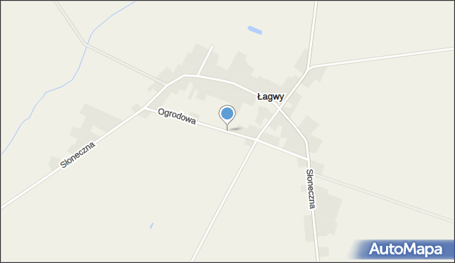 Łagwy, Ogrodowa, mapa Łagwy