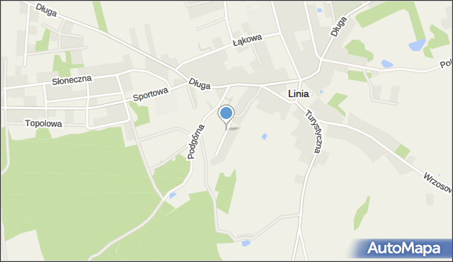 Linia powiat wejherowski, Ogrodowa, mapa Linia powiat wejherowski