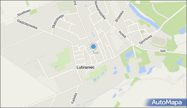 Lubraniec, Ogrodowa, mapa Lubraniec