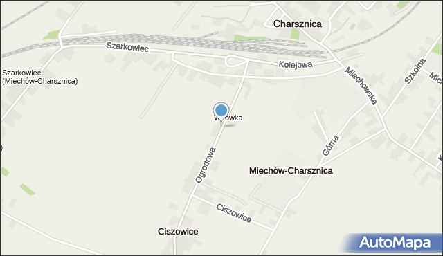 Miechów-Charsznica, Ogrodowa, mapa Miechów-Charsznica