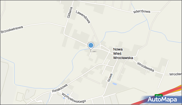 Nowa Wieś Wrocławska, Ogrodowa, mapa Nowa Wieś Wrocławska