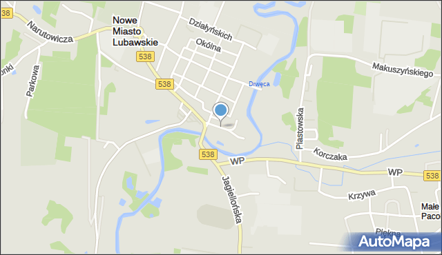 Nowe Miasto Lubawskie, Ogrodowa, mapa Nowe Miasto Lubawskie