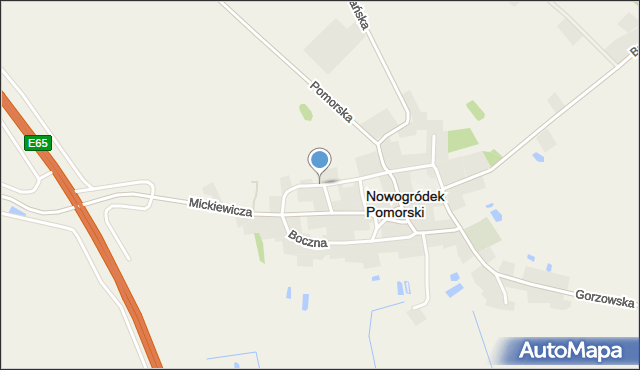 Nowogródek Pomorski, Ogrodowa, mapa Nowogródek Pomorski