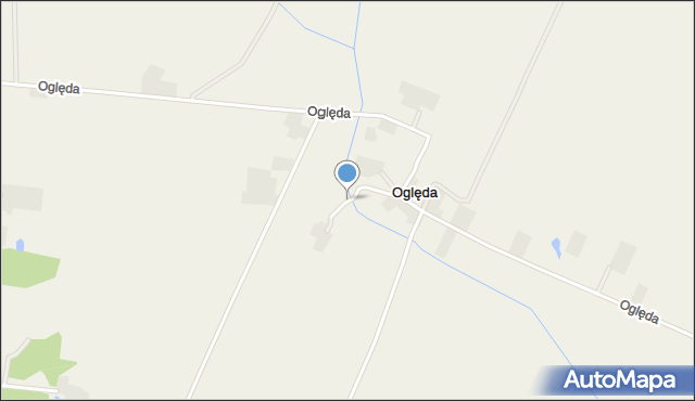 Oględa, Oględa, mapa Oględa