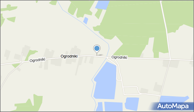 Ogrodniki gmina Mordy, Ogrodniki, mapa Ogrodniki gmina Mordy