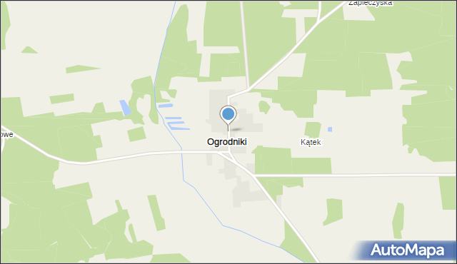 Ogrodniki gmina Narew, Ogrodniki, mapa Ogrodniki gmina Narew