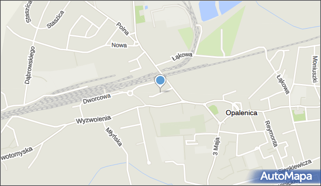 Opalenica powiat nowotomyski, Ogrodowa, mapa Opalenica powiat nowotomyski