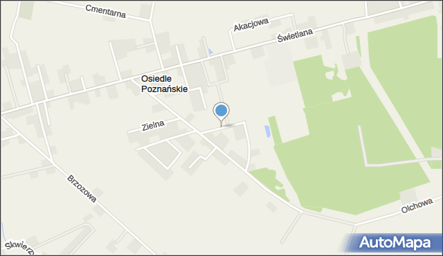 Osiedle Poznańskie, Ognikowa, mapa Osiedle Poznańskie