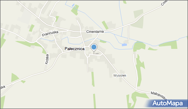 Pałecznica powiat proszowicki, Ogrodowa, mapa Pałecznica powiat proszowicki