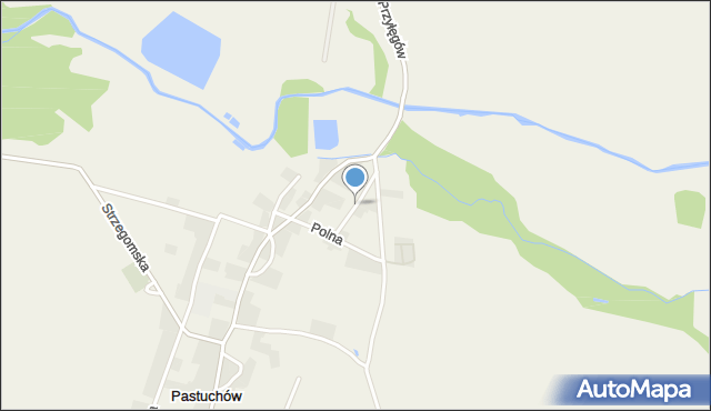 Pastuchów, Ogrodowa, mapa Pastuchów