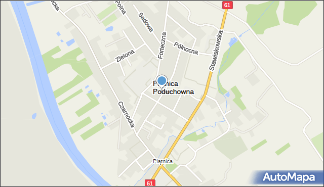 Piątnica Poduchowna, Ogrodowa, mapa Piątnica Poduchowna