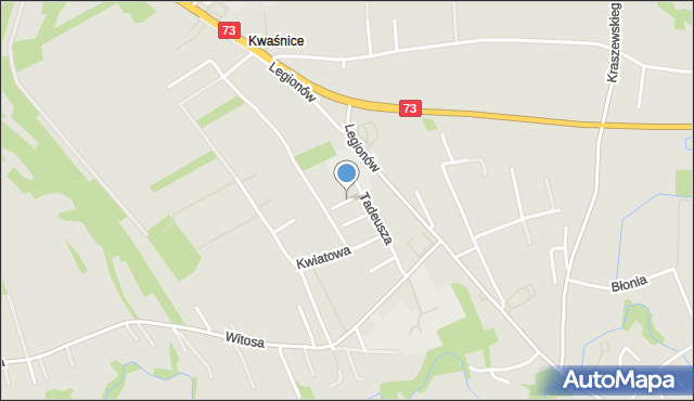 Pilzno, Ogrodowa, mapa Pilzno